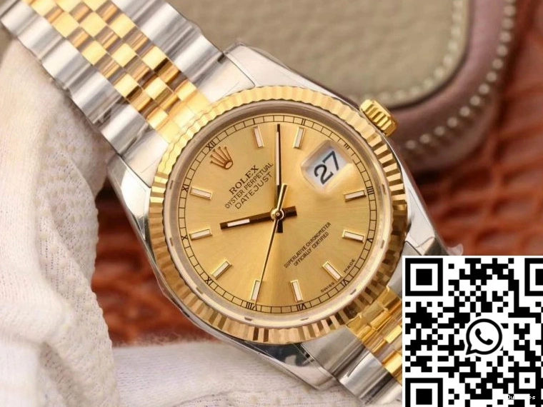 36MM Dial AR Champagne V2 Rolex Factory Datejust 116233 0517